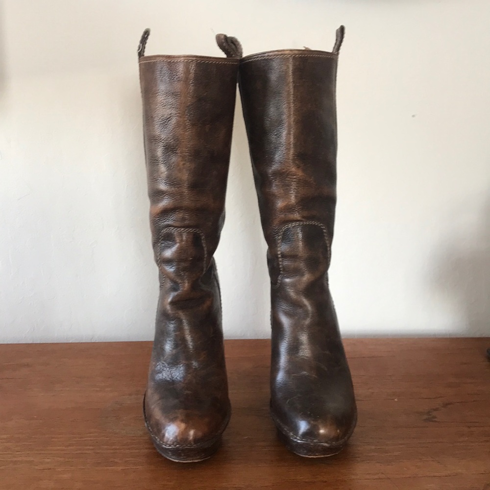 Frye high heeled boots